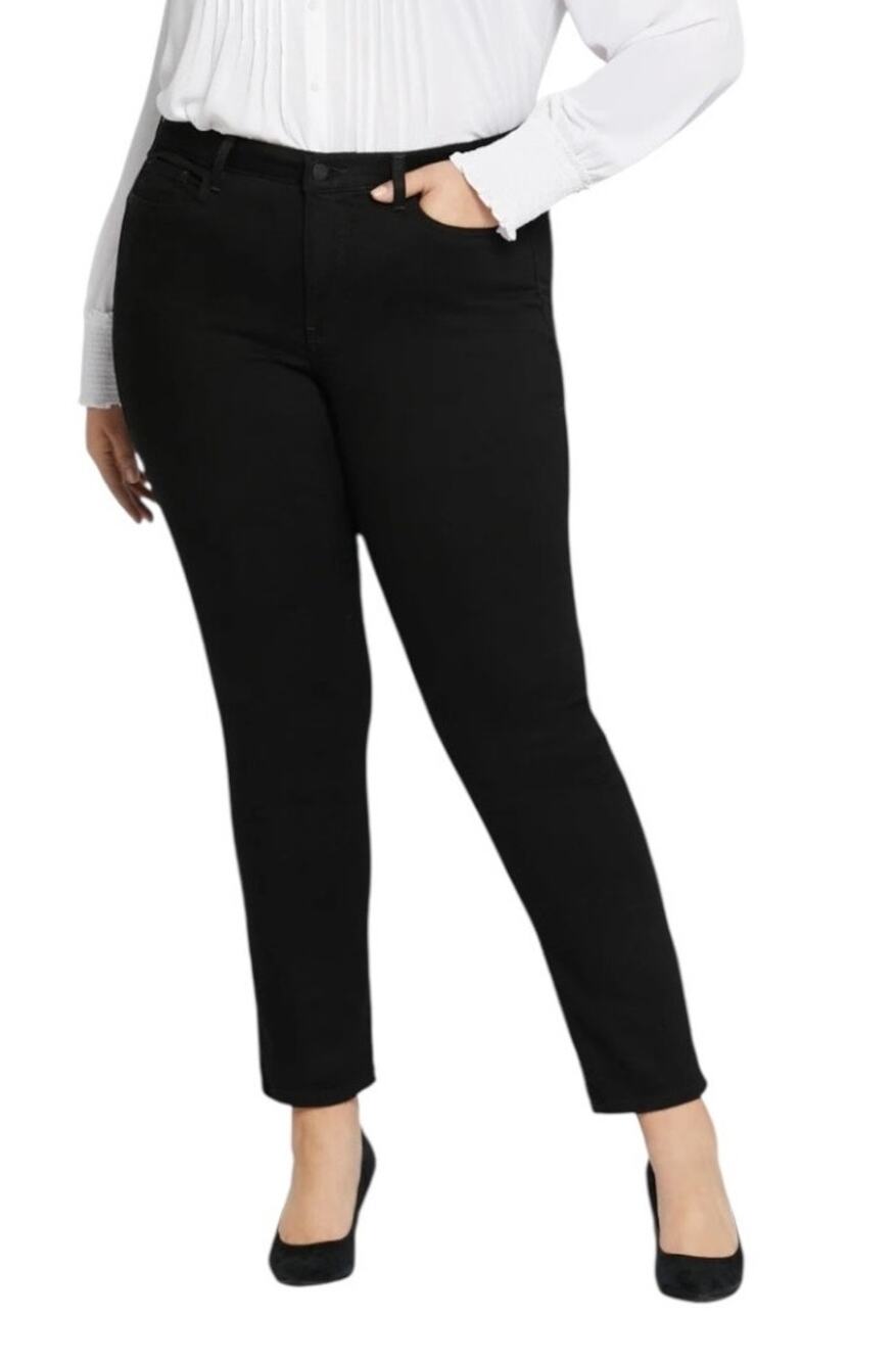 NYDJ Sheri Slim denim Jeans black Plus size 24W